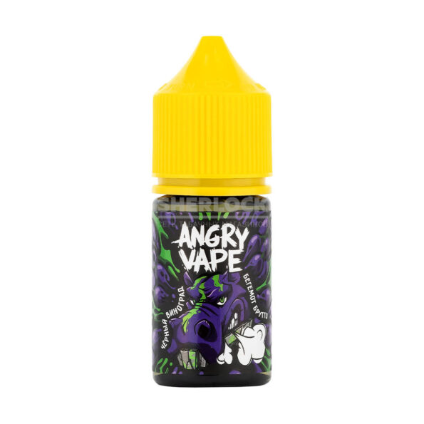 Жидкость Angry Vape Salt 30 мл 2% (20 мг/мл) Бегемот Брутто (Черный Виноград)