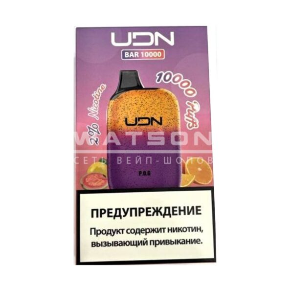 Электронная сигарета UDN BAR 10000 (Маракуйя апельсин гуава)