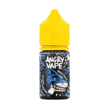 Жидкость Angry Vape Salt 30 мл 2% (20 мг/мл)  Акула Гарпун (Черника со сливками)