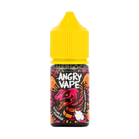 Жидкость Angry Vape Salt 30 мл 2% (20 мг/мл)  Гадюка Мамба (Персик Малина)