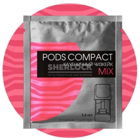 Капсула  Pods Compact для Logic 1,5 % Клубничный чизкейк микс