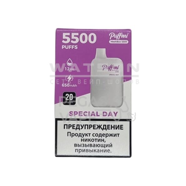 Электронная сигарета PUFF MI DX 5500 (Специфический день)