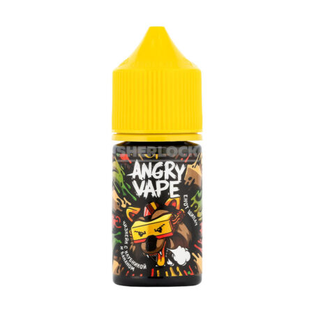 Жидкость Angry Vape Salt 30 мл 2% (20 мг/мл)  Енот Щипач (Чизкейк Клубника Ананас)