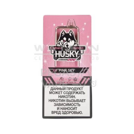 Электронная сигарета CYBERHUSKY 8000 PINK SKY 8000 NEW  (Клубничное мороженое)