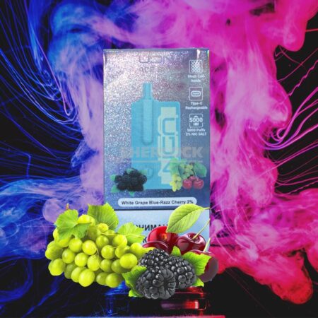 UDN ACE BAR 5000 White Grape Blue-Raz Cherry (Белый Виноград Черника Малина Вишня)