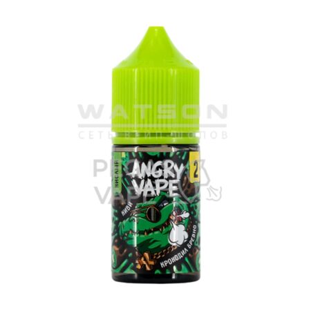 Жидкость Angry Vape Salt Крокодил Бревно (Киви) 30 мл 2% (20 мг/мл)