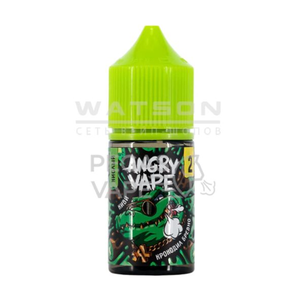 Жидкость Angry Vape Salt Крокодил Бревно (Киви) 30 мл 2% (20 мг/мл)