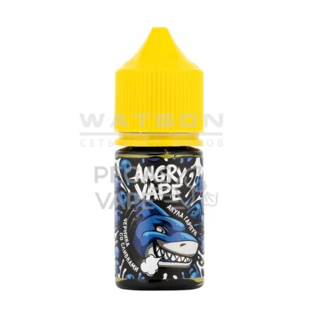 Жидкость Angry Vape Ultra Salt Акула Гарпун (Черника со сливками) 30 мл 2% (20 мг/мл) Strong