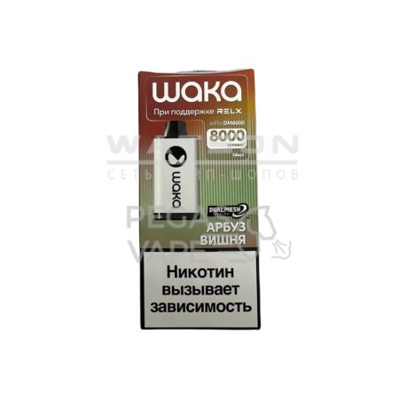 Электронная сигарета WAKA soPRO DM 8000  Watermelon Cherry (Арбуз Вишня)