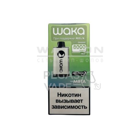 Электронная сигарета WAKA soPRO DM 8000  Fresh mint (Свежая мята)