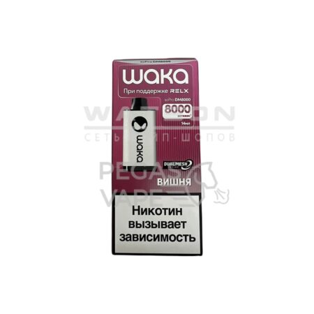 Электронная сигарета WAKA soPRO DM 8000  Dark Cherry (Вишня)