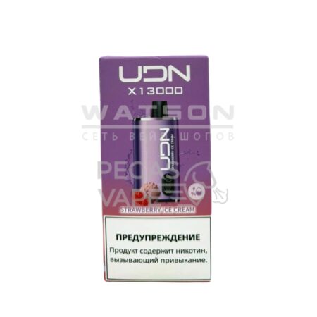 Электронная сигарета UDN BAR X 13000  (Клубничное мороженое)