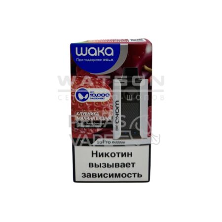 Электронная сигарета WAKA SoPro PA 10000 Strawberry Raspberry Cherry  (Клубника малина вишня)