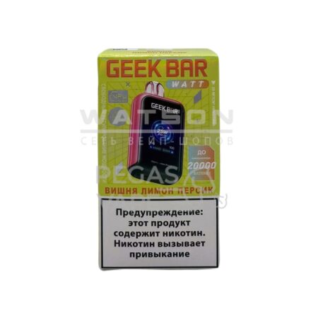 Электронная сигарета Geek Bar Watt 20000 (Вишня, персик,лимон)