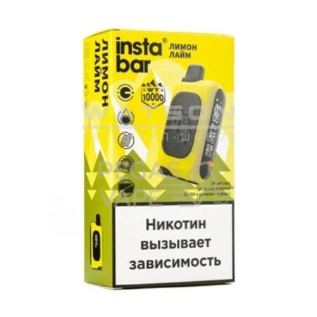 Электронная сигарета PLONQ INSTABAR 10000 (Лимон Лайм)