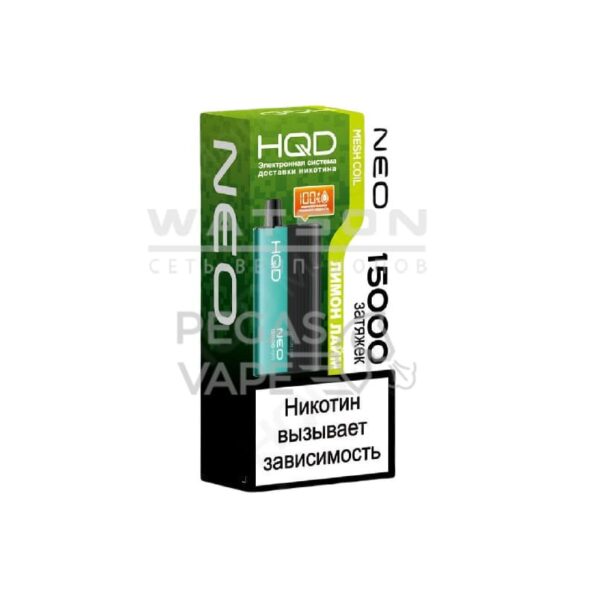 Электронная сигарета HQD NEO 15000 (Лимон лайм)