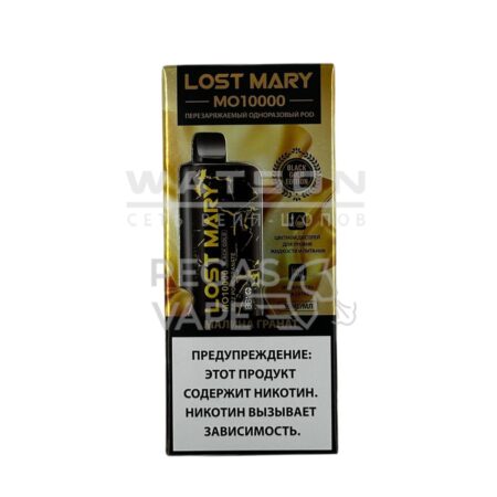 Электронная сигарета LOST MARY Golden Black MO 10000 (Малина гранат)