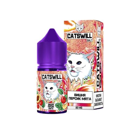 Жидкость Catswill Salt (Вишня персик мят) 30 мл 2% (20 мг/мл)