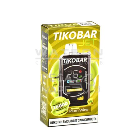 Электронная сигарета TIKOBAR JET 20000 Plum wine (Сливовое вино)