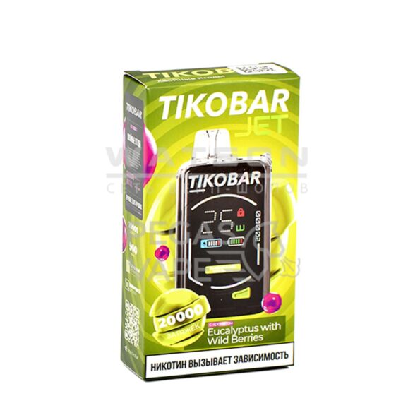 Электронная сигарета TIKOBAR JET 20000 Eucalyptus with wild berries (Хвойные ягоды)