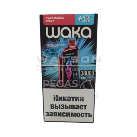 Электронная сигарета WAKA BLAST 38000 (Арбуз - Лёд микс)