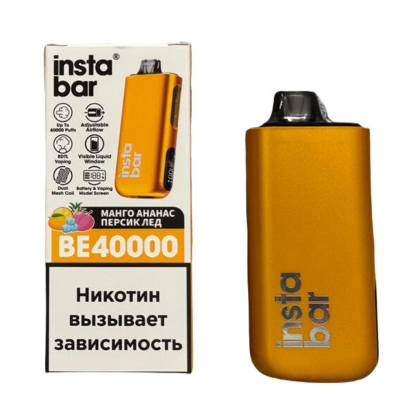 Электронная сигарета INSTABAR BE 40000 (Яблоко-персик)