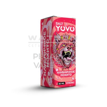 Жидкость YOVO Salt Strong (Клубничное мохито) 30 мл 2% (20 мг/мл) Strong