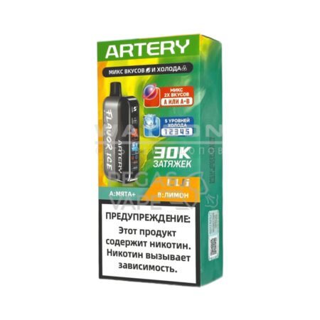 Электронная сигарета Artery CL6 30000 (FLAVOR+ICE edtion) (Мята лимон)