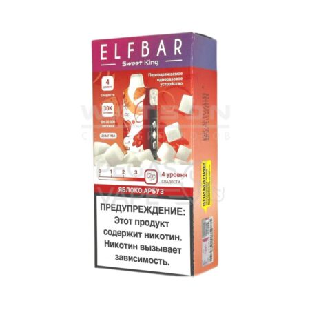 Электронная сигарета Elf Bar Sweet King 30000 (Яблоко арбуз)