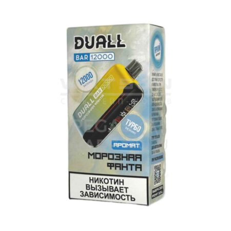 Электронная сигарета DUALL BAR 12000 (Морозная фанта)