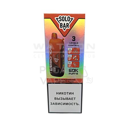 Электронная сигарета SOLOBAR 50000 (Красный ситильйский апельсин)