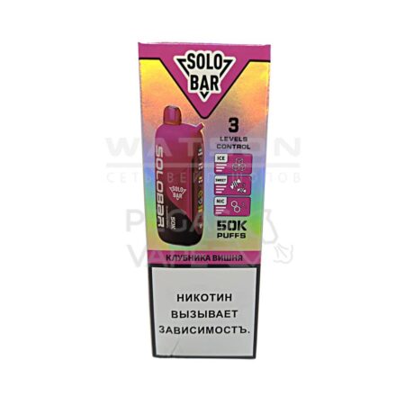 Электронная сигарета SOLOBAR 50000 (Клубника вишня)