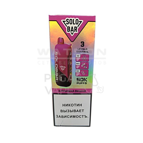 Электронная сигарета SOLOBAR 50000 (Клубника вишня)