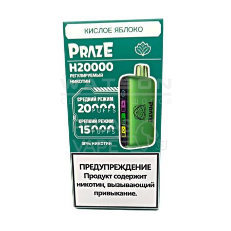 Электронная сигарета Praze H20000 (Кислое яблоко)