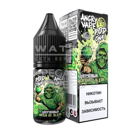 Жидкость ANGRY VAPE x PODONKI (Цитрусовый смузи Лед) 30 мл 2% (20 мг/мл)
