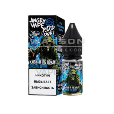 Жидкость ANGRY VAPE x PODONKI (Киви Яблоко Лед) 30 мл 2% (20 мг/мл)