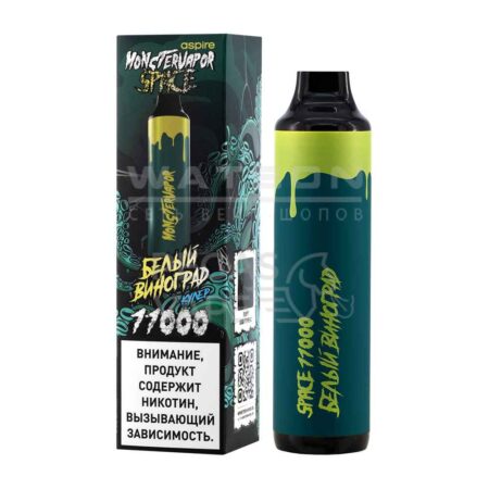 Электронная сигарета MONSTERVAPOR SPACE 11000 (Белый виноград)