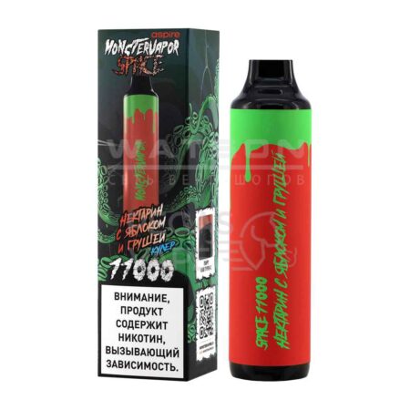 Электронная сигарета MONSTERVAPOR SPACE 11000 (Нектарин с яблоком и грушей)