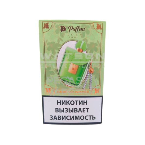 Электронная сигарета PuffMi Flora 25000 (Зеленый чай с маракуйя)