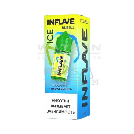 Жидкость INFLAVE BUBBLE ICE (Холодное зеленое яблоко) 30 мл 2% (20 мг/мл)
