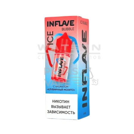Жидкость INFLAVE BUBBLE ICE (Холодный клубничный мохито) 30 мл 2% (20 мг/мл)