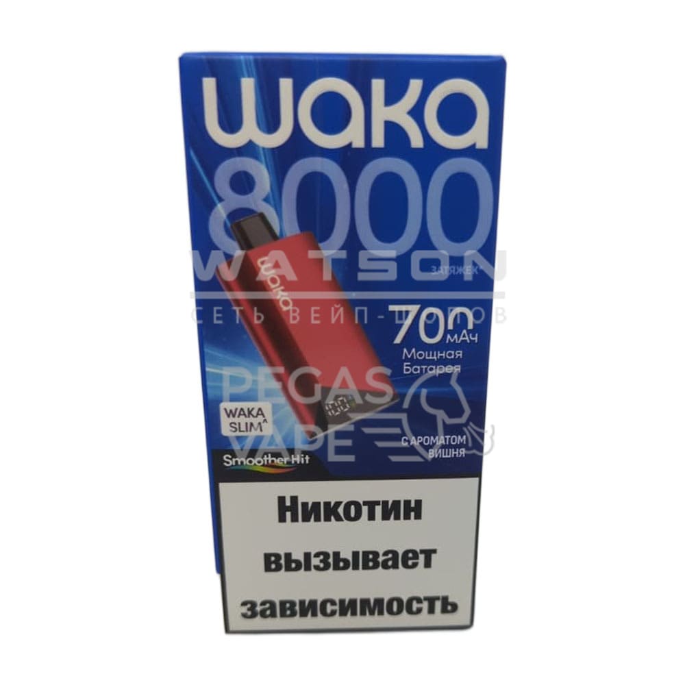 Электронная сигарета WAKA SLIM 8000 (Вишня) Электронная сигарета WAKA SLIM 8000 (Вишня)