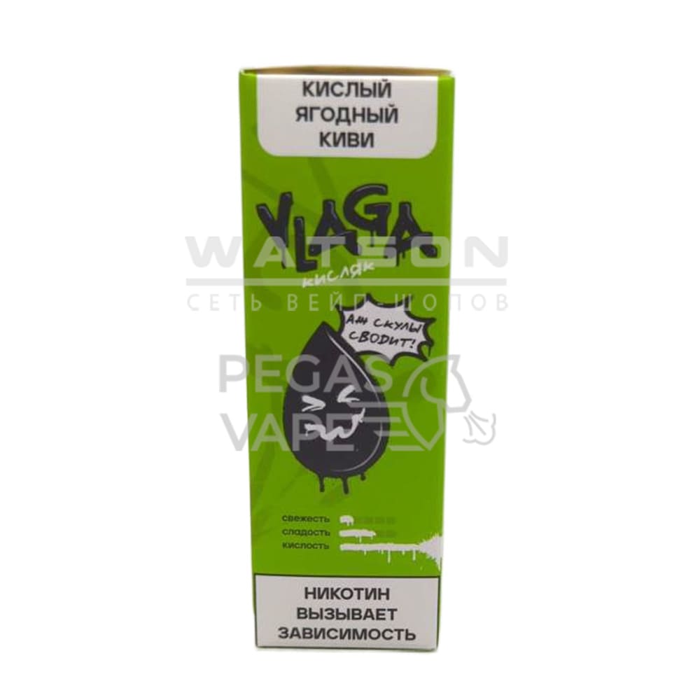 Жидкость VLAGA Кисляк Кислый ягодный киви 30 мл 2% (20 мг/мл) Жидкость VLAGA Кисляк Кислый ягодный киви 30 мл 2% (20 мг/мл)