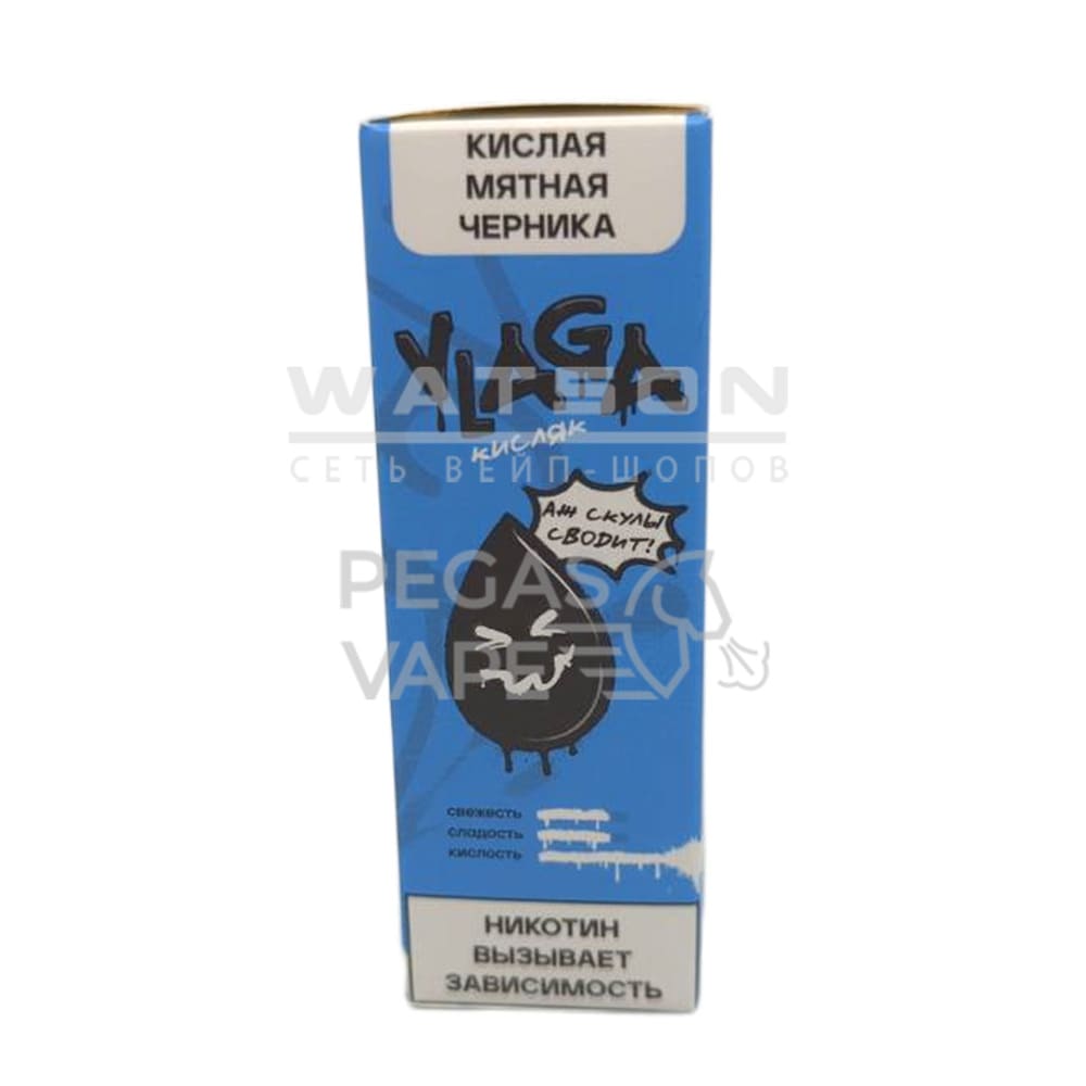 Жидкость VLAGA Кисляк Кислая мятная черника 30 мл 2% (20 мг/мл) Жидкость VLAGA Кисляк Кислая мятная черника 30 мл 2% (20 мг/мл)