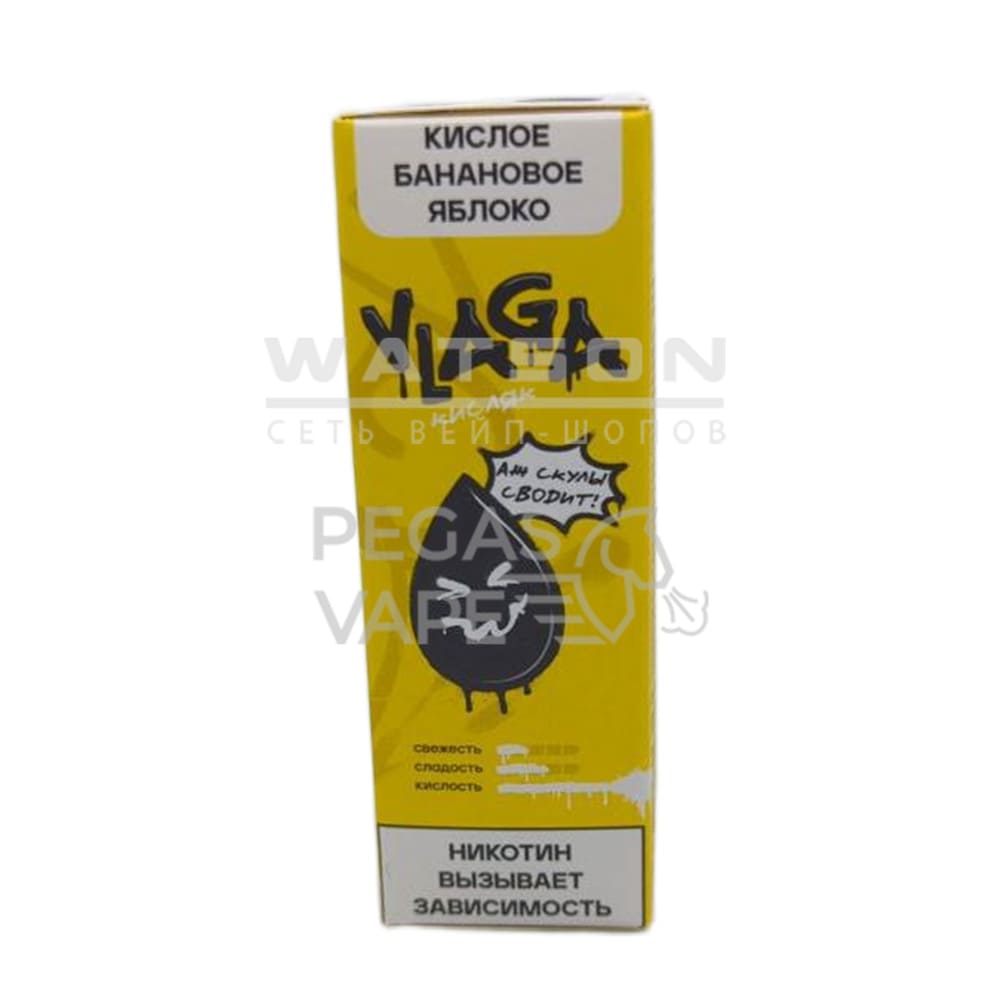 Жидкость VLAGA Кисляк Кислое банановое яблоко 30 мл 2% (20 мг/мл) Жидкость VLAGA Кисляк Кислое банановое яблоко 30 мл 2% (20 мг/мл)