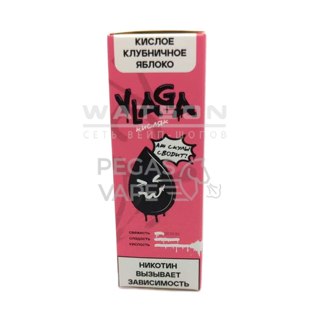 Жидкость VLAGA Кисляк Кислое клубничное яблоко 30 мл 2% (20 мг/мл) Жидкость VLAGA Кисляк Кислое клубничное яблоко 30 мл 2% (20 мг/мл)