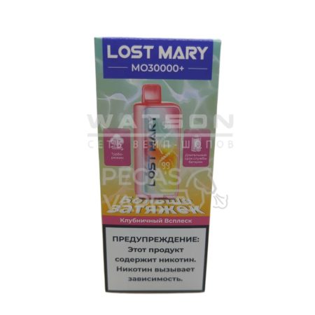 Электронная сигарета LOST MARY MO PLUS 30000 (Клубничный всплеск)