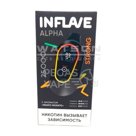 Электронная сигарета INFLAVE ALPHA 25000 STRONG (Манго мохито)