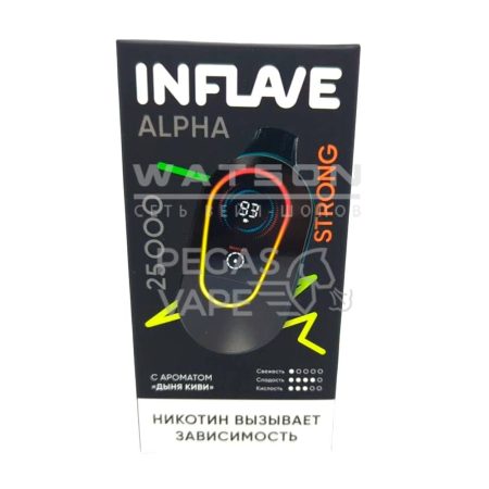 Электронная сигарета INFLAVE ALPHA 25000 STRONG (Дыня киви)