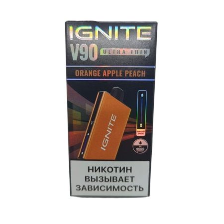 Электронная сигарета IGNITE V-90 (9000) ORANGE (Апельсин яблоко персик)